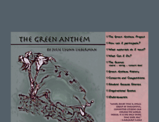 greenanthem.org screenshot