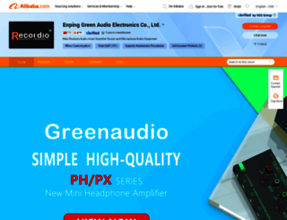 greenaudio.en.alibaba.com screenshot