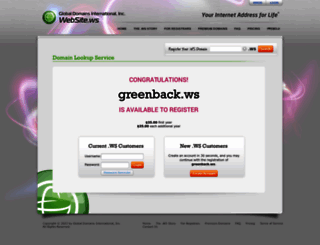 greenback.ws screenshot