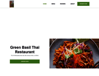greenbasilthairestaurant.com screenshot