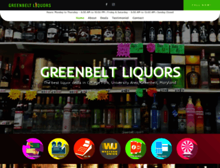 greenbeltliquors.com screenshot