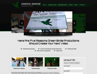 greenbirdieproductions.com screenshot
