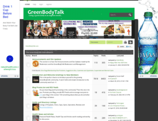 greenbodytalk.com screenshot
