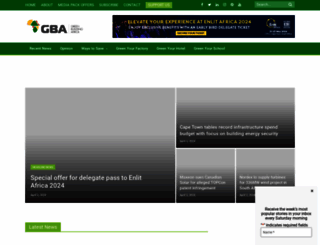 greenbuildingafrica.co.za screenshot