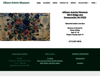 greencastlemuseum.org screenshot