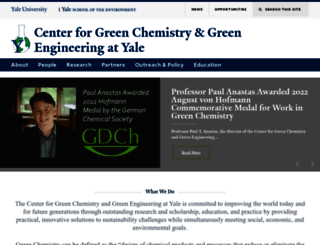 greenchemistry.yale.edu screenshot