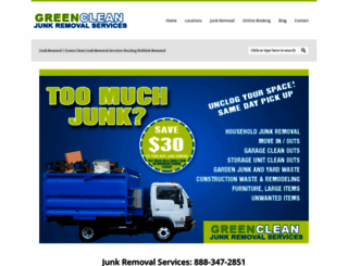 greencleanjunkremoval.com screenshot