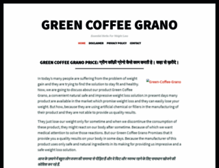 greencoffeegrano.in screenshot