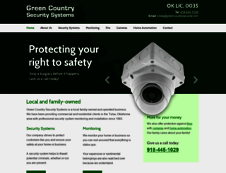 greencountrysecurity.com screenshot