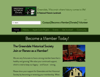 greendalehistoricalsociety.org screenshot