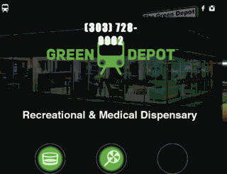 greendepotdispensary.com screenshot