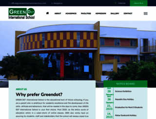 greendotinternationalschool.com screenshot