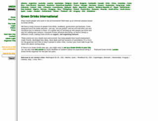 greendrinks.org screenshot