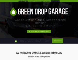 greendropgarage.com screenshot