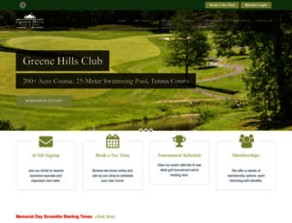 greenehillsclub.com screenshot