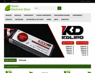 greenelectronicstore.com screenshot