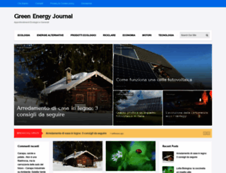greenenergyjournal.it screenshot