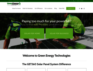 greenenergytechnologies.com.au screenshot
