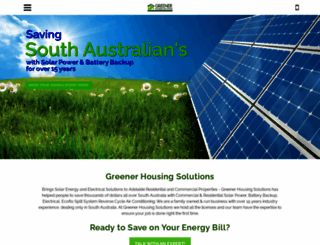 greenerhousingsolutions.com.au screenshot