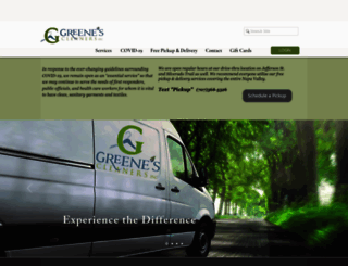greenescleaners.com screenshot