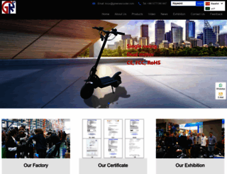 greenescooter.com screenshot
