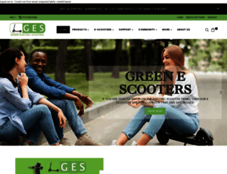 greenescooters.com screenshot
