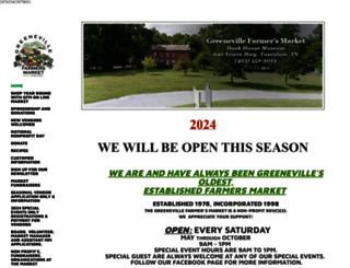 greenevillefarmersmarket.com screenshot
