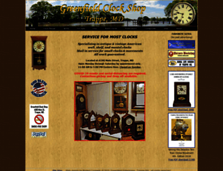 greenfieldclockshop.com screenshot