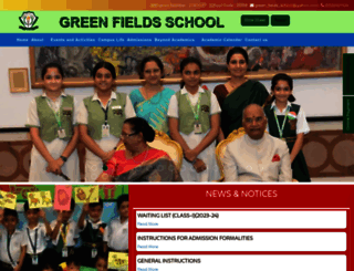 greenfieldsschool.co.in screenshot