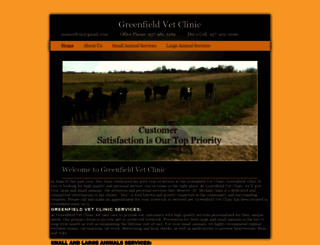 greenfieldvetclinic.net screenshot