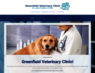 greenfieldveterinaryclinic.net screenshot