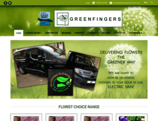 greenfingersflorists.com screenshot