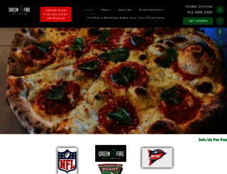 greenfirepizza.com screenshot