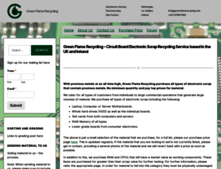 greenflamerecycling.com screenshot