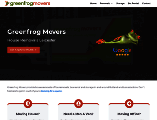 greenfrogmovers.com screenshot