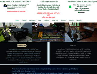 greenfurniture.co.za screenshot