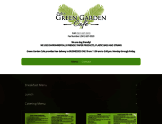 greengardencafe.net screenshot
