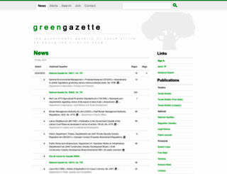 greengazette.co.za screenshot