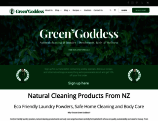 greengoddess.co.nz screenshot