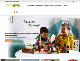 greengrubtoys.com.au screenshot