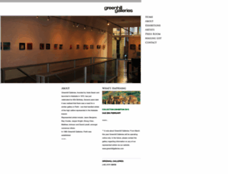 greenhillgalleries.com screenshot