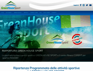 greenhousesport.it screenshot