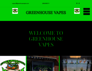 greenhousevapes.com screenshot