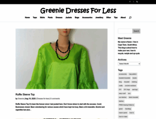 greeniedressesforless.com screenshot