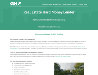 greenknightfunding.com screenshot
