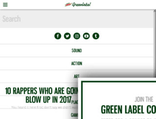 greenlabelart.com screenshot