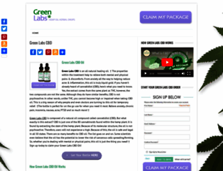 greenlabscbdoil.com screenshot