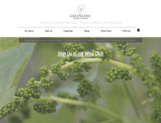greenlanewinery.com screenshot