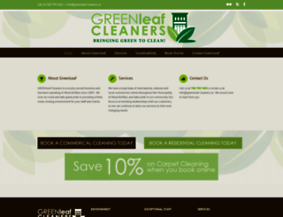 greenleaf-cleaners.ca screenshot