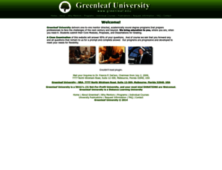 greenleaf.edu screenshot